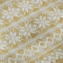 5' X 8' Gold Gray And Ivory Abstract Geometric Washable Area Rug With UV Protection