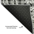 9' X 12' Gray Black And Ivory Abstract Geometric Washable Area Rug With UV Protection