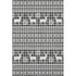 9' X 12' Gray Black And Ivory Abstract Geometric Washable Area Rug With UV Protection