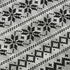 8' Silver Black And Ivory Abstract Geometric Washable Round Rug With UV Protection