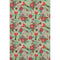 8' X 10' Artichoke Green Red And Black Abstract Geometric Washable Area Rug With UV Protection