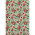 8' X 10' Artichoke Green Red And Black Abstract Geometric Washable Area Rug With UV Protection