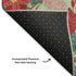8' X 10' Artichoke Green Red And Black Abstract Geometric Washable Area Rug With UV Protection