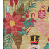 5' X 8' Gold Red And Black Abstract Geometric Washable Area Rug With UV Protection