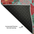 9' X 12' Teal Red And Black Abstract Geometric Washable Area Rug With UV Protection