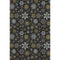 5' X 8' Black Gold And Ivory Abstract Geometric Washable Area Rug With UV Protection