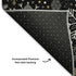 5' X 8' Black Gold And Ivory Abstract Geometric Washable Area Rug With UV Protection
