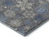 8' X 10' Gray Blue And Ivory Abstract Geometric Washable Area Rug With UV Protection