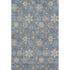 9' X 12' Gray Blue And Ivory Abstract Geometric Washable Area Rug With UV Protection