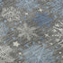 9' X 12' Gray Blue And Ivory Abstract Geometric Washable Area Rug With UV Protection