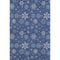 5' X 8' Navy Blue And Ivory Abstract Geometric Washable Area Rug With UV Protection