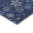 8' X 10' Navy Blue And Ivory Abstract Geometric Washable Area Rug With UV Protection
