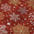 8' Red Gold And Ivory Abstract Geometric Washable Round Rug With UV Protection