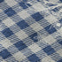 5' X 8' Blue Ivory And Gray Gingham Washable Area Rug With UV Protection