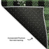 8' X 10' Green Black And Ivory Gingham Washable Area Rug With UV Protection