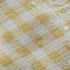 5' X 8' Gold Gray And Ivory Gingham Washable Area Rug With UV Protection