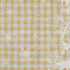 5' X 8' Gold Gray And Ivory Gingham Washable Area Rug With UV Protection