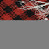 8' X 10' Red Black And Ivory Gingham Washable Area Rug With UV Protection