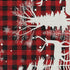 8' X 10' Red Black And Ivory Gingham Washable Area Rug With UV Protection
