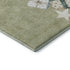 8' X 10' Artichoke Green Beige And Ivory Geometric Washable Area Rug With UV Protection