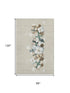 8' X 10' Beige Blue And Ivory Geometric Washable Area Rug With UV Protection