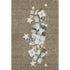 5' X 8' Brown Blue And Ivory Geometric Washable Area Rug With UV Protection