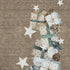 5' X 8' Brown Blue And Ivory Geometric Washable Area Rug With UV Protection