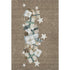 5' X 8' Brown Blue And Ivory Geometric Washable Area Rug With UV Protection