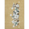 5' X 8' Gold Blue And Ivory Geometric Washable Area Rug With UV Protection