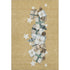 5' X 8' Gold Blue And Ivory Geometric Washable Area Rug With UV Protection