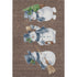 5' X 8' Brown Blue And Green Geometric Washable Area Rug With UV Protection