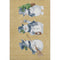 5' X 8' Gold Blue And Green Geometric Washable Area Rug With UV Protection
