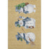 5' X 8' Gold Blue And Green Geometric Washable Area Rug With UV Protection