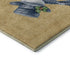5' X 8' Gold Blue And Green Geometric Washable Area Rug With UV Protection