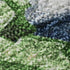 5' X 8' Gold Blue And Green Geometric Washable Area Rug With UV Protection