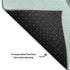 5' X 8' Sky Blue Green And Ivory Geometric Washable Area Rug With UV Protection