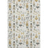 8' X 10' Ivory Gold And Gray Floral Washable Area Rug With UV Protection