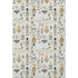 8' X 10' Ivory Gold And Gray Floral Washable Area Rug With UV Protection