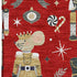 5' X 8' Red Gold And Gray Floral Washable Area Rug With UV Protection
