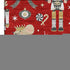 5' X 8' Red Gold And Gray Floral Washable Area Rug With UV Protection
