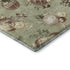 8' X 10' Artichoke Green Brown And Beige Polka Dot Washable Area Rug With UV Protection