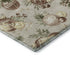5' X 8' Beige Brown And Ivory Polka Dot Washable Area Rug With UV Protection