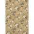 9' X 12' Gold Brown And Beige Polka Dot Washable Area Rug With UV Protection