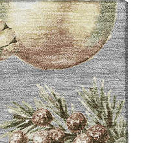 5' X 8' Gray Brown And Beige Polka Dot Washable Area Rug With UV Protection