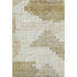 8' X 10' Beige And Ivory Geometric Washable Area Rug With UV Protection