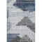 5' X 8' Blue And Gray Geometric Washable Area Rug With UV Protection