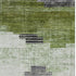 5' X 8' Fern Green And Gray Geometric Washable Area Rug With UV Protection