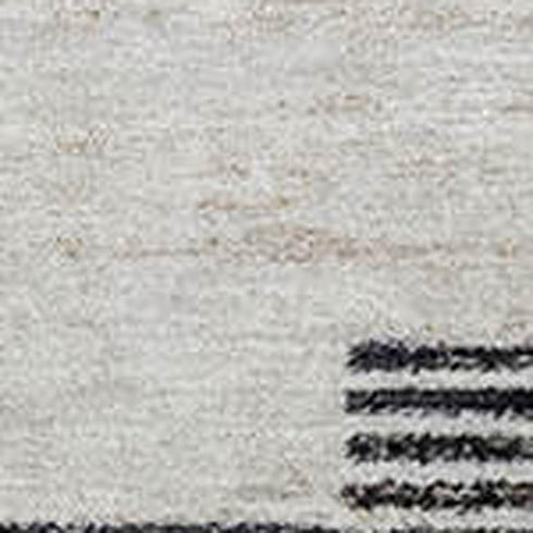 8' Rust And Gray Geometric Washable Round Rug With UV Protection