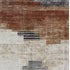 8' X 10' Rust And Gray Geometric Washable Area Rug With UV Protection