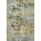 5' X 8' Gold And Beige Abstract Washable Area Rug With UV Protection